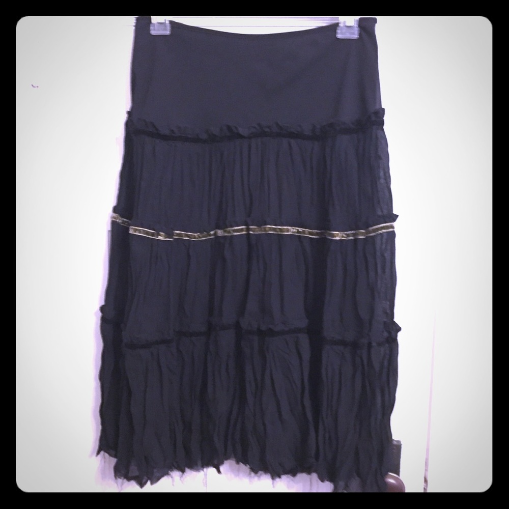 Wet Seal black layered skirt